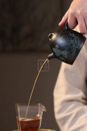 《秦權》茶壺工藝美術師手工紫砂壺泡茶器宜興黑料秦權茶具