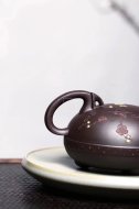 《茗香石瓢》宜興紫泥料紫砂壺工藝美術師手工收藏茶壺茶具