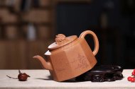 《八方來財》宜興紫砂壺工藝美術師手工金降坡泥泡茶壺茶具八方