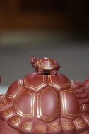 《金龜出海》宜興紫砂壺高級工藝美術師純手工底槽青創新壺茶壺紫砂茶具