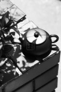 《小圓珠》宜興工藝美術師全手工黑朱泥圓珠紫砂壺茶具