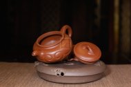 《仿古如意》紫砂茶具茶壺助理工藝美術師純手工仿古如意大紅袍