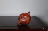 《刻繪石瓢》宜興工藝美術師工紫砂壺家藏大紅袍石瓢