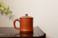 《竹節蓋杯》宜興紫砂茶壺紫砂泡茶壺朱泥手工實力派藝人泡茶壺