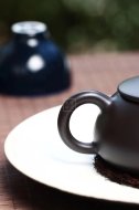 《小圓珠》宜興工藝美術師全手工黑朱泥圓珠紫砂壺茶具
