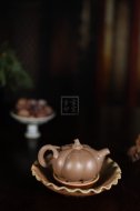 《南瓜壺》宜興高級(jí)工藝美術(shù)師工紫砂壺段泥南瓜茶壺茶具