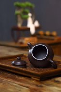 《潘壺》經典器型紫砂100目紫泥潘壺古樸典雅