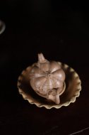 《南瓜壺》宜興高級(jí)工藝美術(shù)師工紫砂壺段泥南瓜茶壺茶具