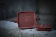 《福源四方》宜興紫砂壺手工工藝美術(shù)師大師收藏級(jí)茶壺頂級(jí)底槽青四方
