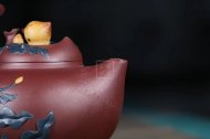 《多子多?！芬伺d紫砂壺高級(jí)工藝美術(shù)師純手工底槽青中壺茶具泡茶壺創(chuàng)新壺