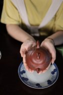 《樂在瓢飲》宜興紫砂壺高級工藝美術師手工底槽青泡茶壺具石瓢