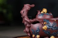《多子多福》宜興紫砂壺高級(jí)工藝美術(shù)師純手工底槽青中壺茶具泡茶壺創(chuàng)新壺