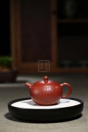 《百福圓珠》宜興紫砂壺工藝美術師純手工茶具花器泡茶器大紅袍圓珠