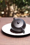 《小圓珠》宜興工藝美術師全手工黑朱泥圓珠紫砂壺茶具