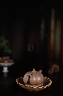 《南瓜壺》宜興高級(jí)工藝美術(shù)師工紫砂壺段泥南瓜茶壺茶具