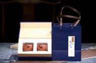 《知秋主人對杯》宜興紫砂壺工藝美術員手工紫泥茶壺茶具