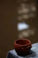 《知秋主人對杯》宜興紫砂壺工藝美術員手工紫泥茶壺茶具