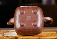 《福壽無疆》宜興紫砂茶壺名家高級工藝美術(shù)師底槽青，絞泥鳴遠(yuǎn)四方400cc