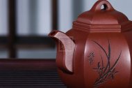 《尊六方》宜興六方紫砂壺底槽青純手工高級工藝美術(shù)師泡茶壺特價茶具