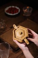 《僧帽》宜興紫砂壺工藝美術師手工黃金段茶壺泡茶具僧帽