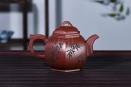《尊六方》宜興六方紫砂壺底槽青純手工高級工藝美術(shù)師泡茶壺特價茶具